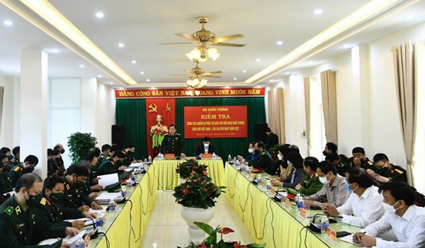 Chuẩn bị công tác Giao lưu hữu nghị quốc phòng biên giới Việt - Lào lần thứ nhất
