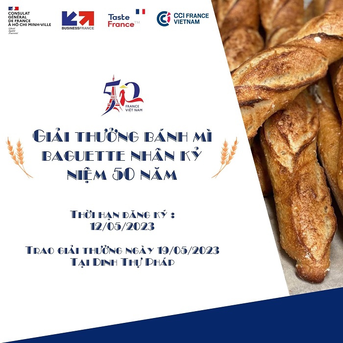 Tổng Lãnh sự quán Pháp tổ chức cuộc thi làm Bánh mì Baguette